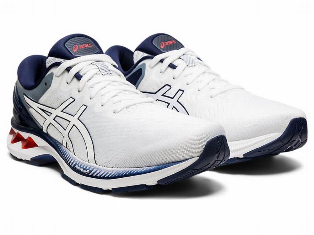 Comprar Tenis Para Correr Asics Online GEL KAYANO 27 Hombre Azul Marino Blancos