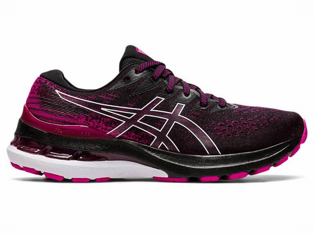 Tenis Para Correr Asics Precio GEL KAYANO 28 Mujer Negros Rosas