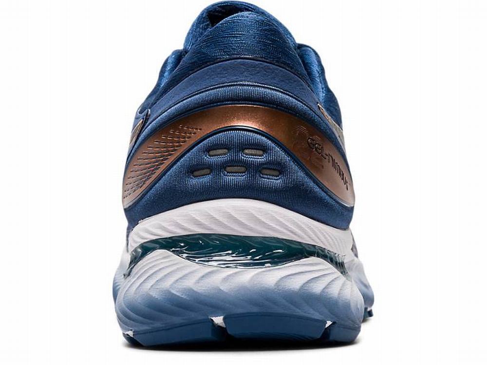 Tenis Para Correr Asics Comprar Online GEL NIMBUS 22 4E Hombre Grises