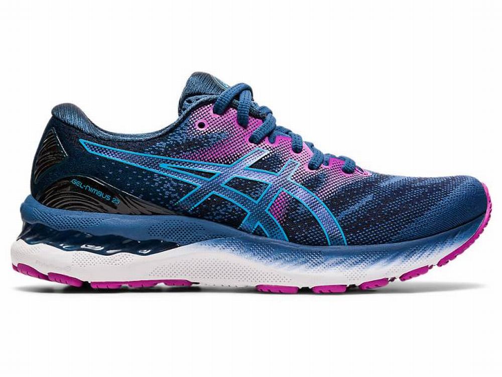 Tenis Para Correr Asics Ofertas Rebajas GEL NIMBUS 23 D Mujer Grises Oscuro Negros