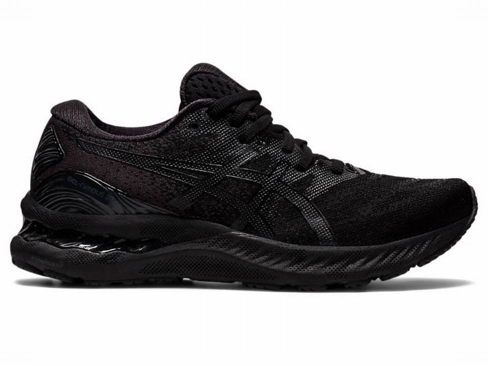 Tenis Para Correr Asics En Mexico GEL NIMBUS 23 D Mujer Negros