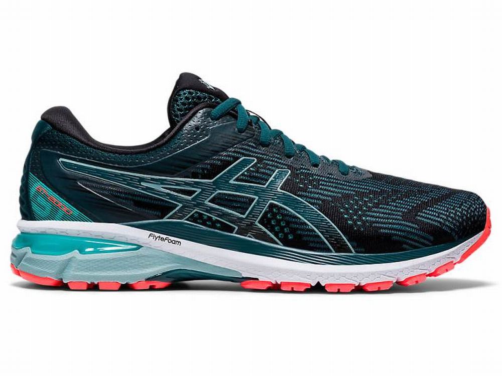 Tenis Para Correr Asics Tienda Online GT 2000 8 Hombre Negros Azules
