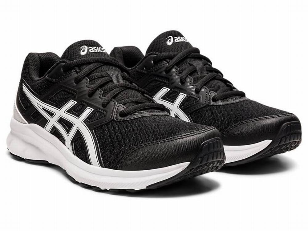 Tenis Para Correr Asics En Linea JOLT 3 Mujer Negros Blancos