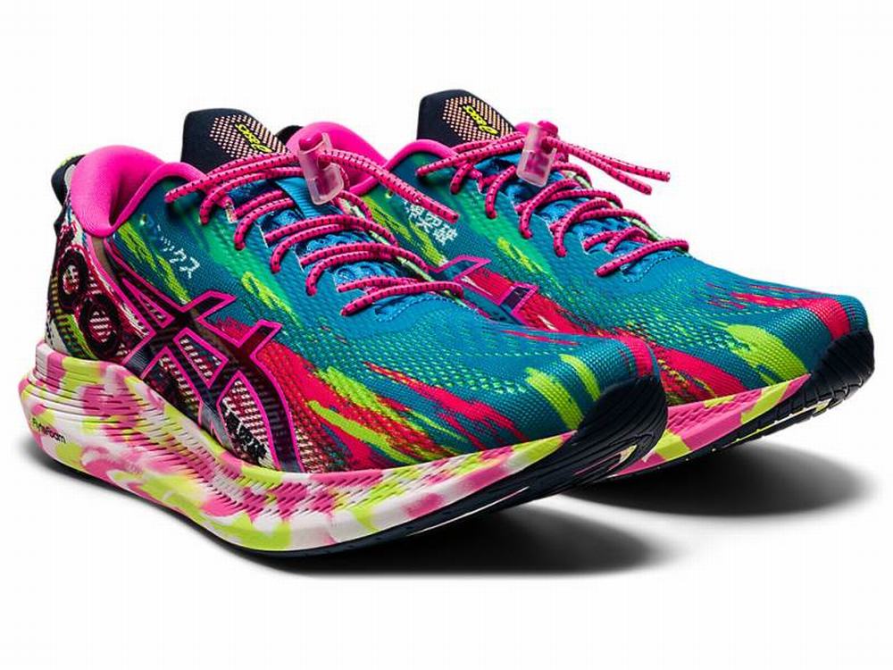 Tenis Para Correr Asics Outlet NOOSA TRI 13 Mujer Turquesa Claro Rosas
